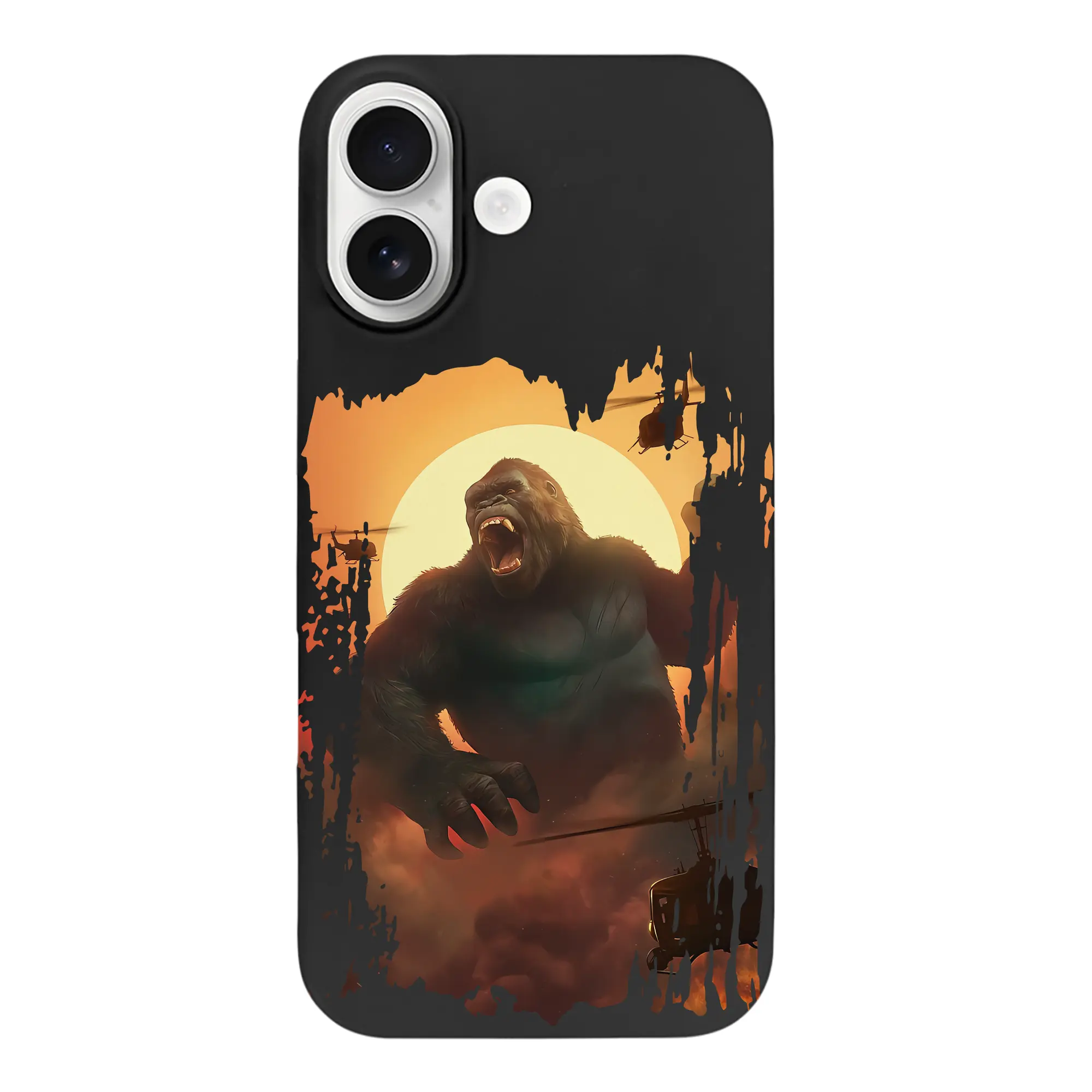 ゴジラ グッズ,キングコング - iPhone 17 シリーズ シリコンケース 薄型 耐衝撃 指紋防止 ソフトタッチカバー 精密フィット 傷防止 保護ケース iPhone 17/17 Air/17 Pro/17 Pro Max 対応